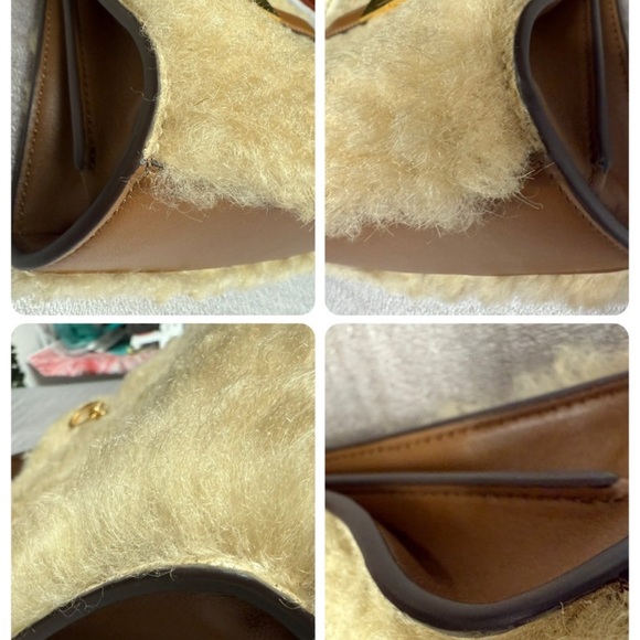 Tory Burch Lee Radziwill PetTory Burch Lee Radziwill Petite Double Bag Shearling - Picture 8 of 12